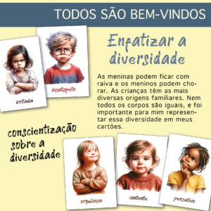 32 cartões de sentimentos para download | produto digital | PDF em português