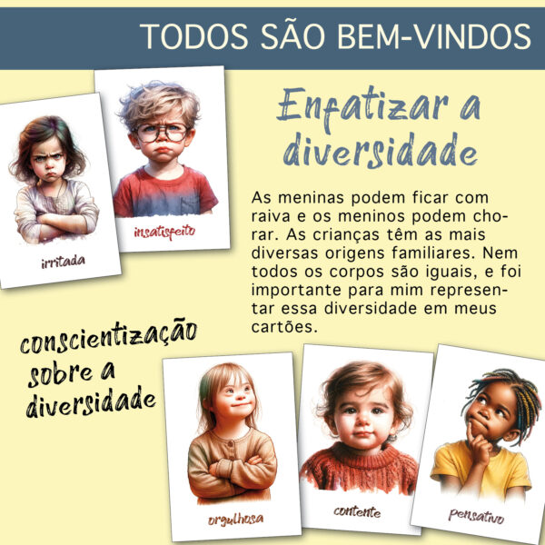 diversidade-consciente flashcards português sentimentos