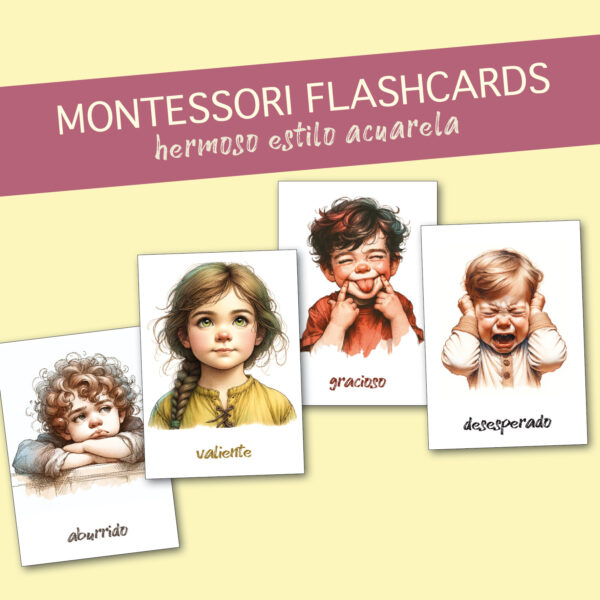 Kindergarten Flashcards Regulación de las emociones